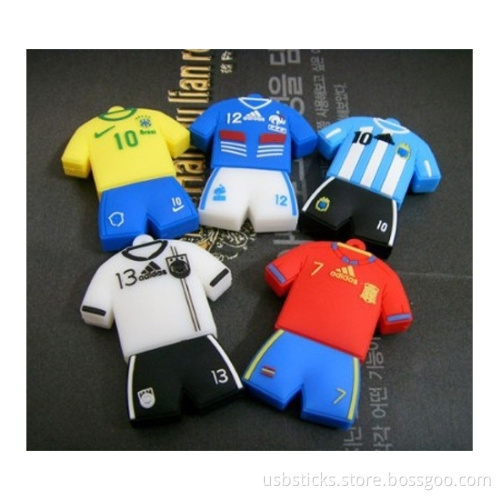 jersey rubber usb flash memory with emboss logo